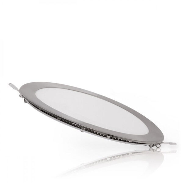 Painel LED 12W 1200Lm 6000ºK Circular Níquel Acetinado 50.000H [GL-CL-R12N-CW]